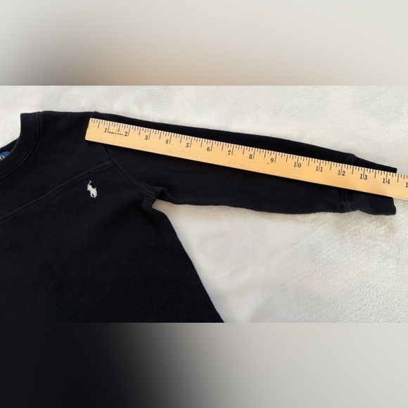 Polo Ralph Lauren Boys Black Waffle Knit Thermal Shirt 4/4T - Picture 5 of 8